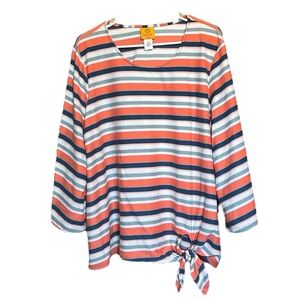 Ruby Rd. NWOT.  Multi color Striped top size 2x